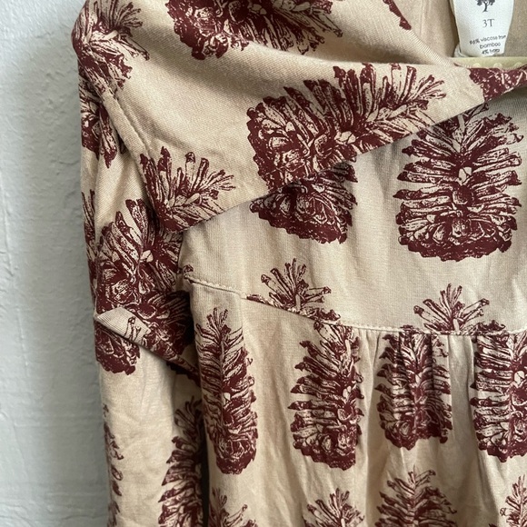 Kate Quinn Beige and Brown Pinecone Dress - Picture 2 of 5